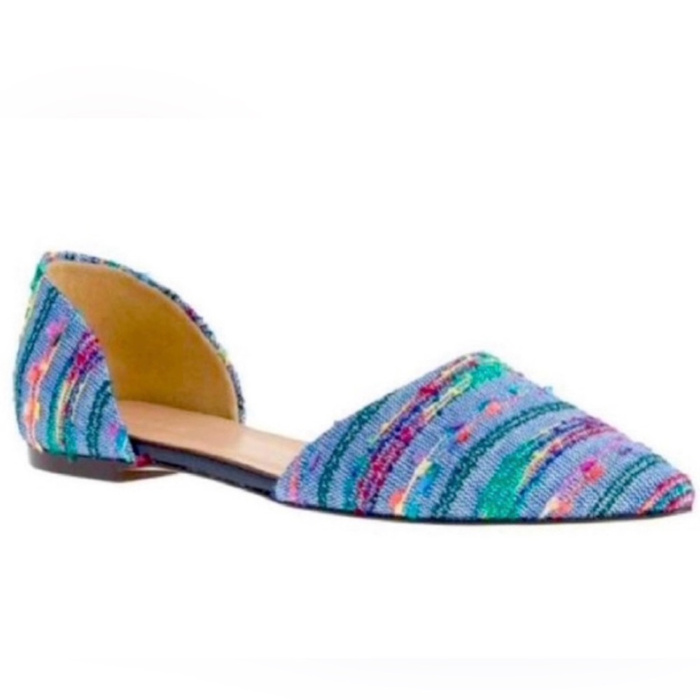 J.Crew Colorblock D’Orsay Flats Size 8 1/2